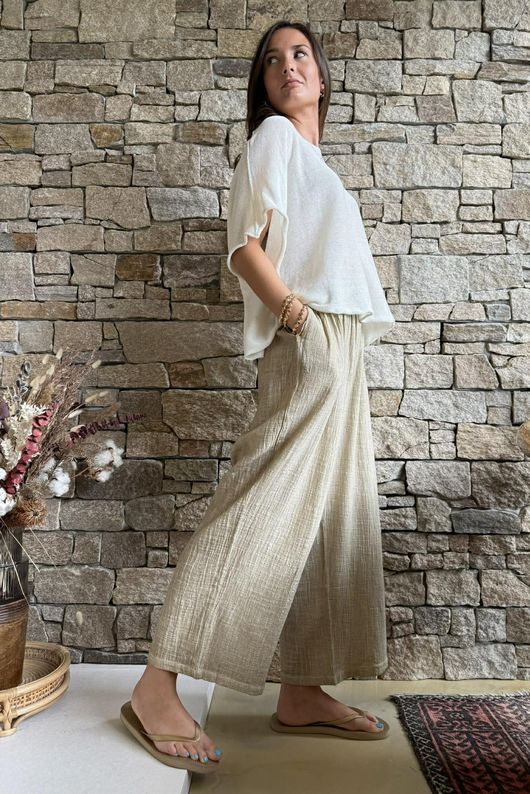 Conrad Box Cotton Knit Vanilla